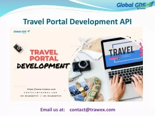 travel portal development api