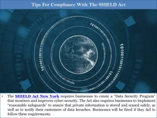 Tips For Compliance With The SHIELD Act