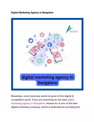 Digital Marketing Agency in Bangalore