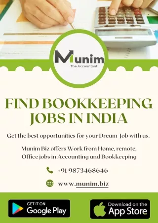 Find Bookkeeping Jobs In India at MunimBiz