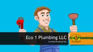 Top Causes of Low Water Pressure: Eco 1 Plumbing LLC