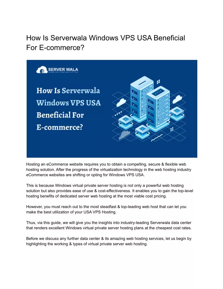 how is serverwala windows vps usa beneficial