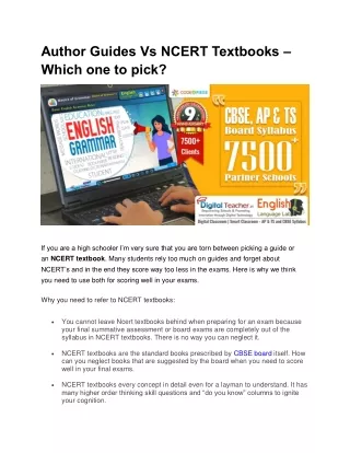 author guides vs ncert textbooks which one to pick