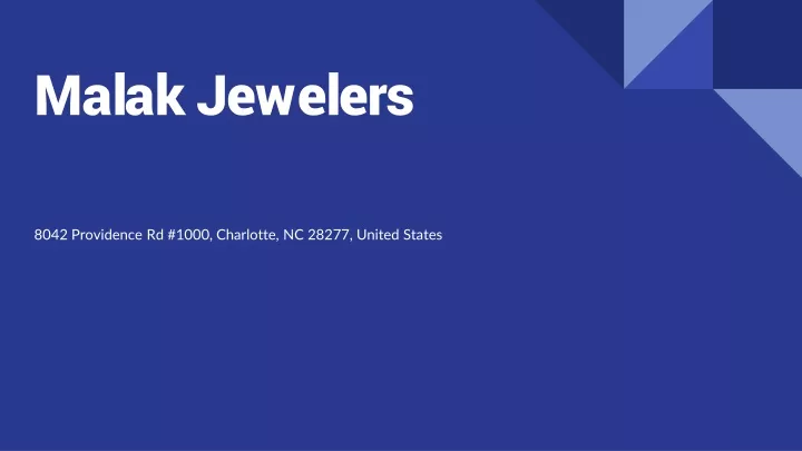 malak jewelers