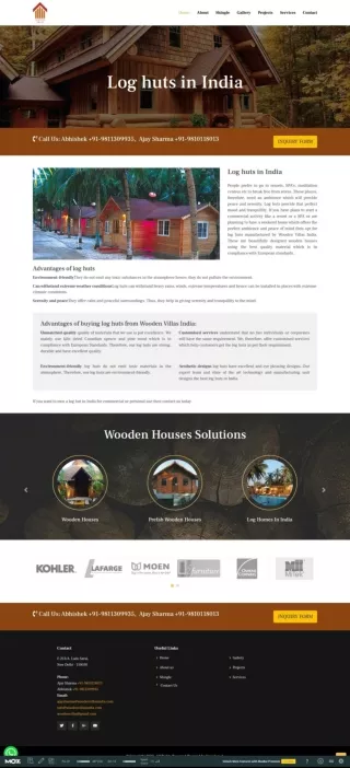 Log huts  Wooden Villas India (1)