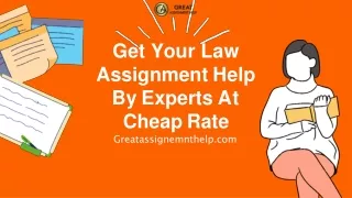 Get Your Law Assignment Help By Experts At Cheap Rate