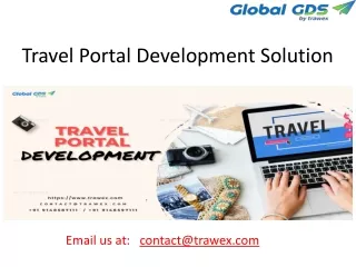 travel portal development solution