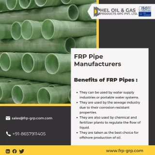 Frp Pipe| Grp Pipe| Grp Sheet| manufacturer in India