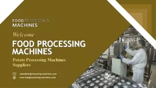 Potato Processing Machines Suppliers