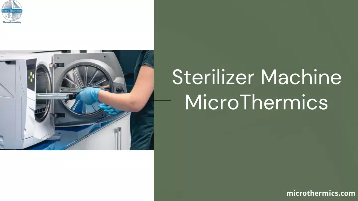 sterilizer machine microthermics