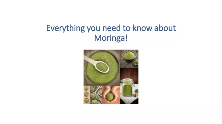 everything you need to know about moringa