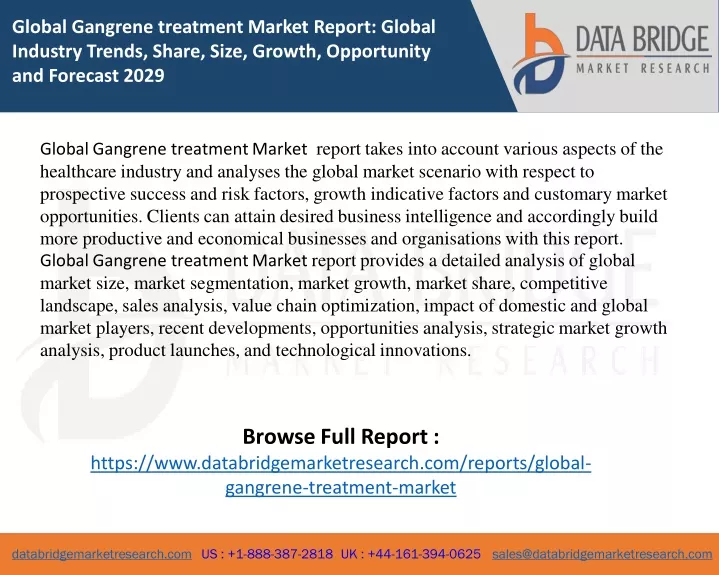global gangrene treatment market report global