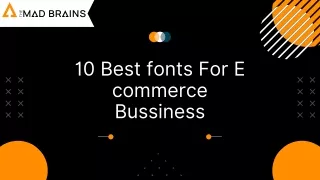 10 Best Fonts For E Commerce Bussiness