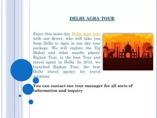 Same Day Agra Tour by Car