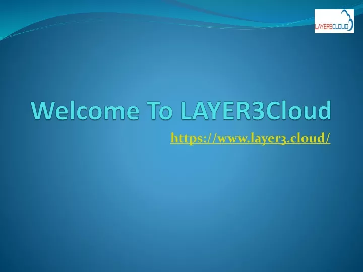 welcome to layer3cloud