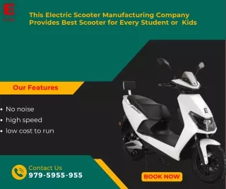 This Electric Scooter Manufacturing Company Provides Best Scooter for Every Student or  Kids