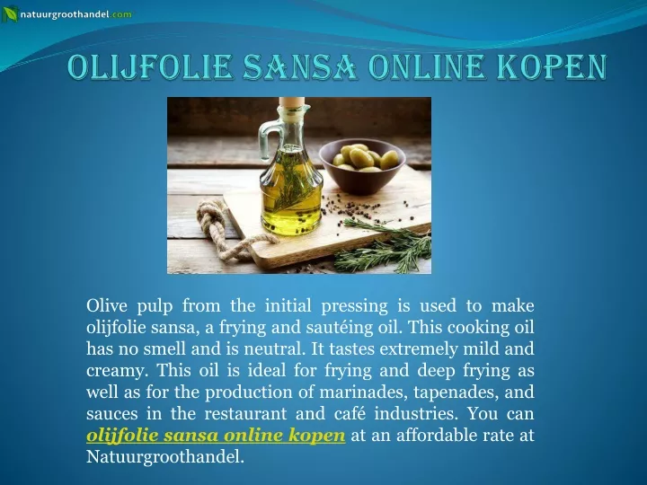 olijfolie sansa online k open