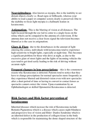 How to suspect Keratoconus and Symptoms of Keratoconus | Risk Factor Of Keratoco