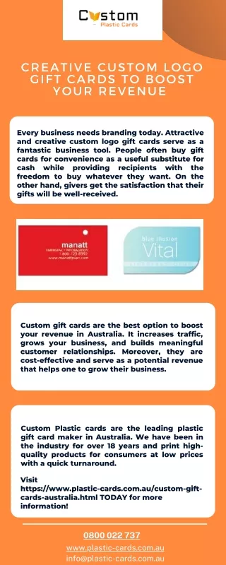 Creative Custom Logo Gift Cards to Boost Your Revenue