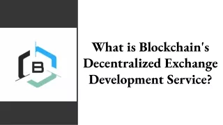 what is blockchain s decentralized exchange