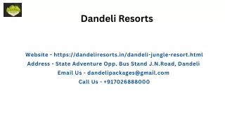 Best Jungle Resorts in Dandeli | Dandeli Resorts