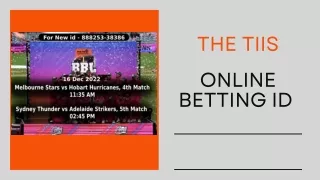 the tiis online betting id