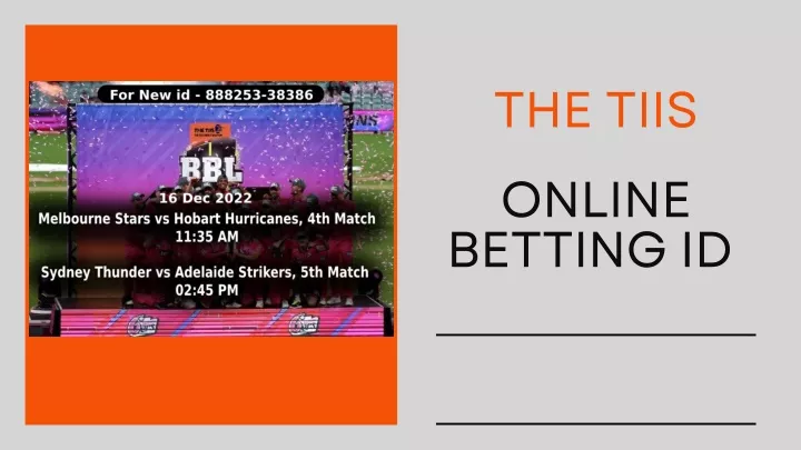 the tiis online betting id