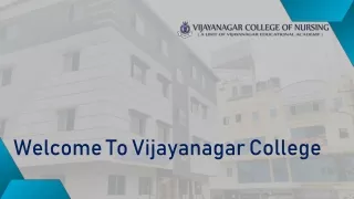 Top GNM Colleges in Bangalore - Vijayanagar College of Nursing