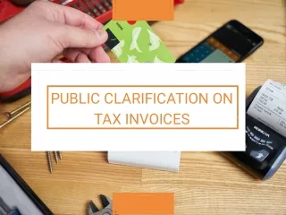 Public Clarification on Tax Invoices