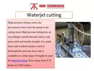 waterjet- Aqua