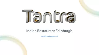 Tantra | Food and cocktails Edinburgh