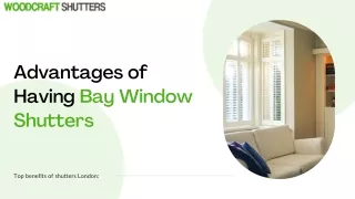 Advantages of Having Bay Window Shutters - Woodcraft Shutters