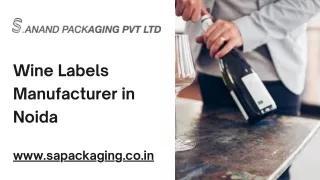 Wine Labels Manufacturer in Noida