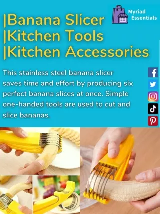 Banana Slicer | Kitchen Tools | Kitchen Accessories