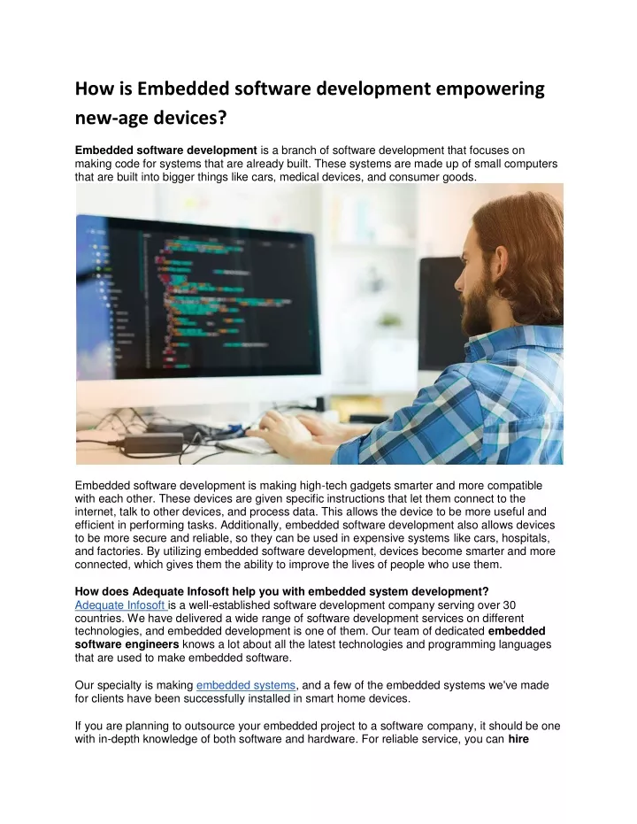 how is embedded software development empowering