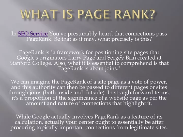 what is page rank