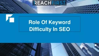 role of keyword difficulty in seo