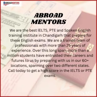 Abroad mentors ,Top IELTS Institute in Chandigarh