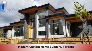 Modern custom home builders Toronto