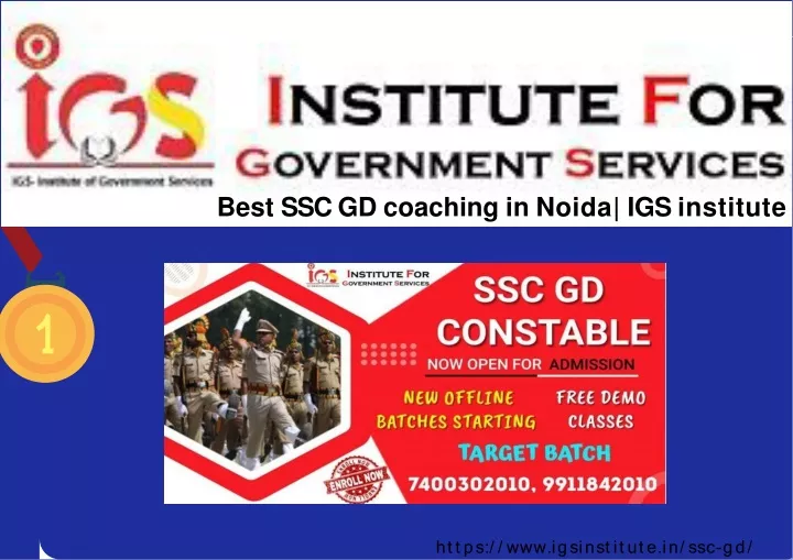 best ssc gd coaching in noida igs institute