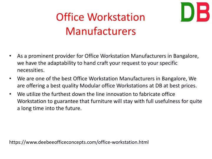office workstation manufacturers