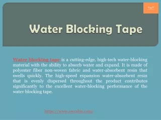 water blocking tape