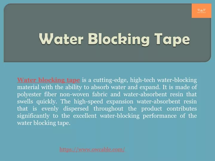 water blocking tape