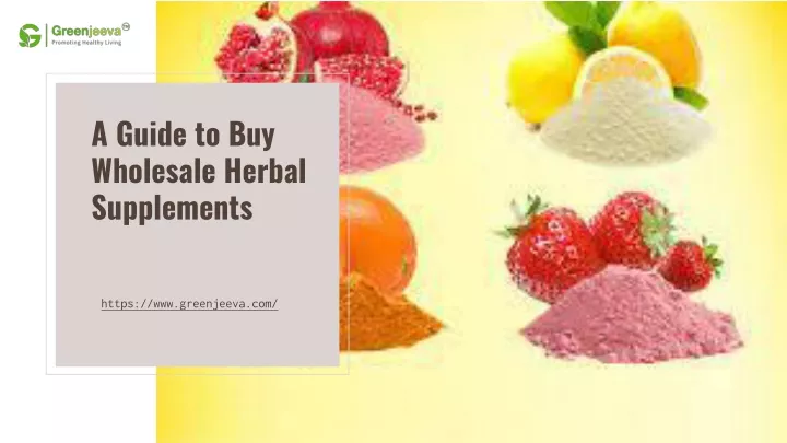 a guide to buy wholesale herbal supplements