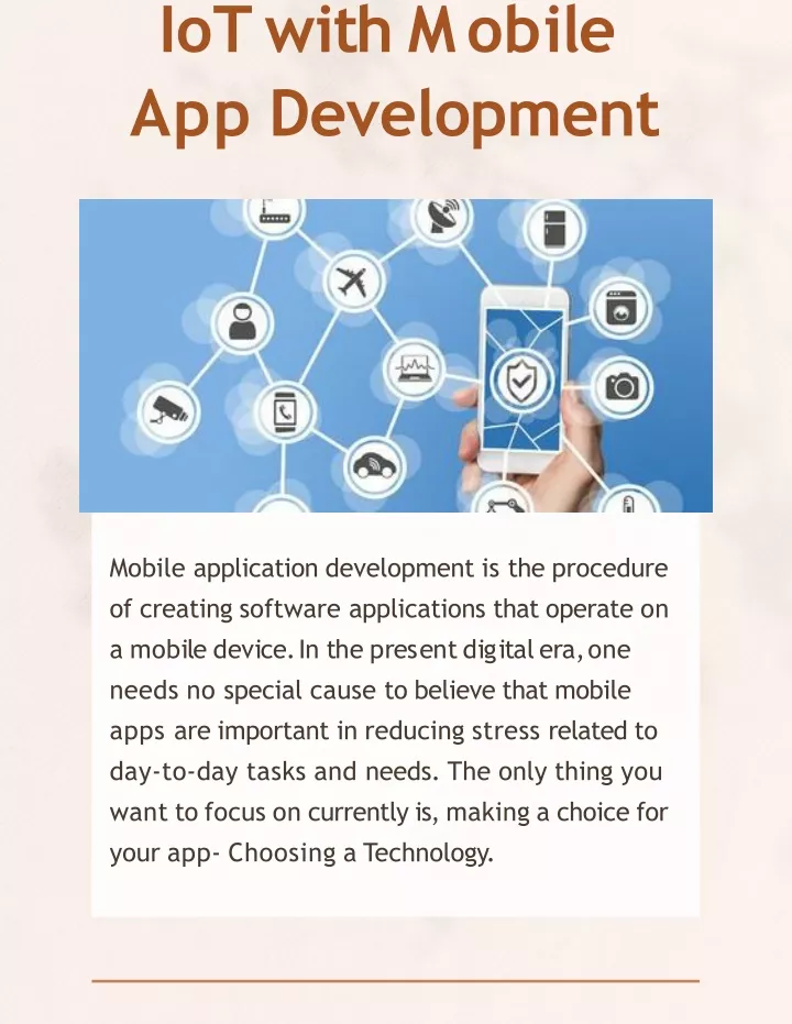 i o t w i t h m o b i l e app development