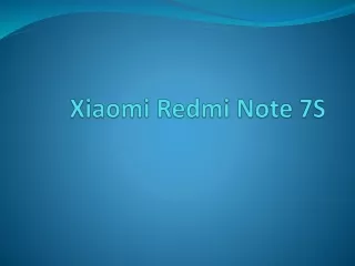 xiaomi redmi note 7s