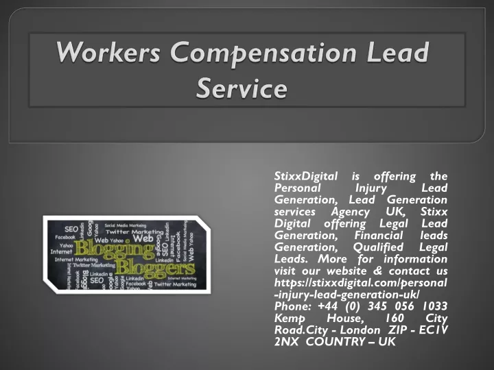 workers compensation lead service