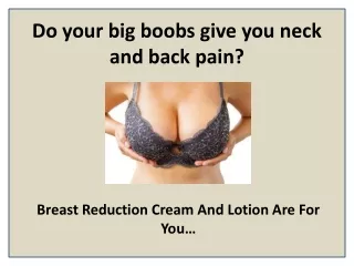 do your big boobs give you neck and back pain