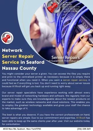 Network Server Repair Service in Seaford Nassau County