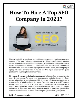 how to hire a top seo company in 2021